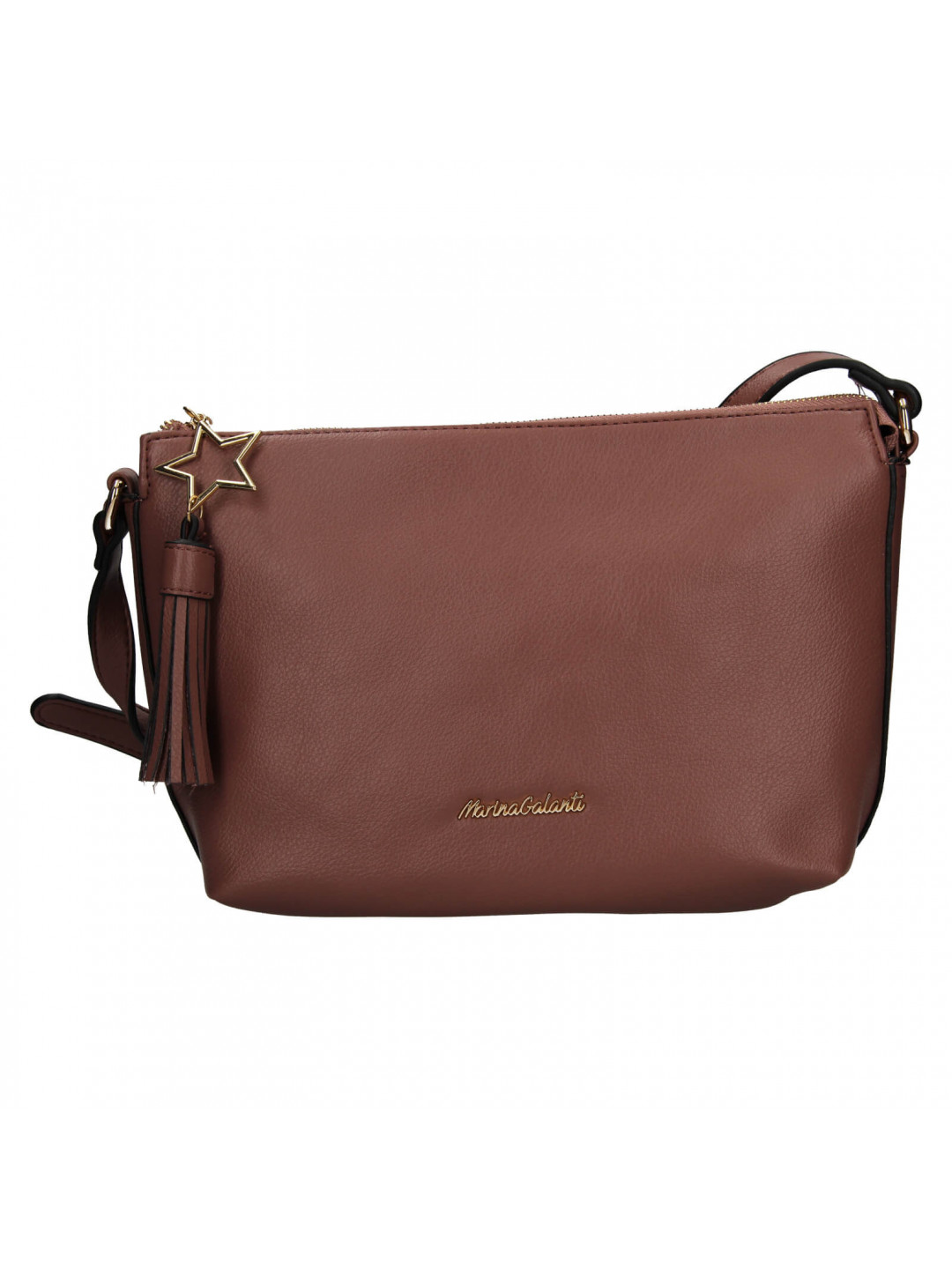 Dámska crossbody kabelka Marina Galanti Shiny – hnědá